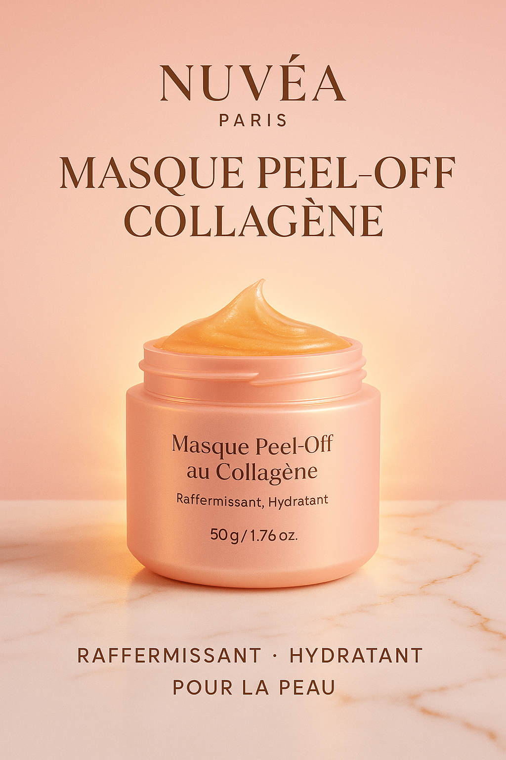 Masque de Nuit au Collagène – Effet Enveloppant & Peel-Off | Hydratation Profonde | 75 ml