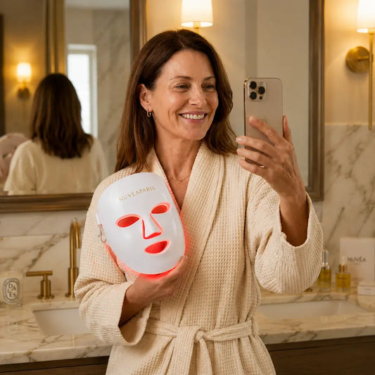 Masque LED Photothérapie Visage & Cou : Le Secret Anti-Âge des Experts Beauté