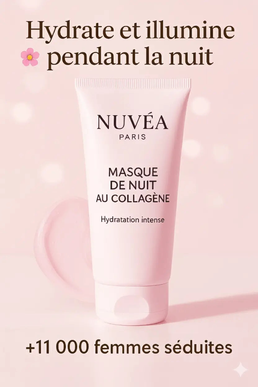 Masque de Nuit au Collagène – Peau Repulpée au Réveil Lissant & Anti-Ride; Hydratation en seulement 24h🎄🤶