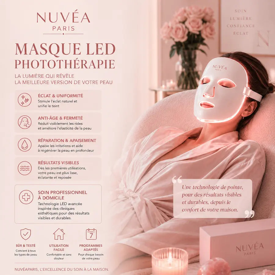 MASQUE LED VISAGE ANTI-ÂGE "L'EXPERTISE"