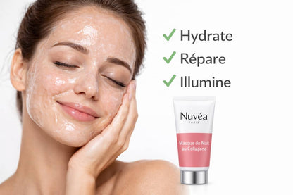 Illumine ta peau avec notre masque de nuit au collagène Nuvea Paris