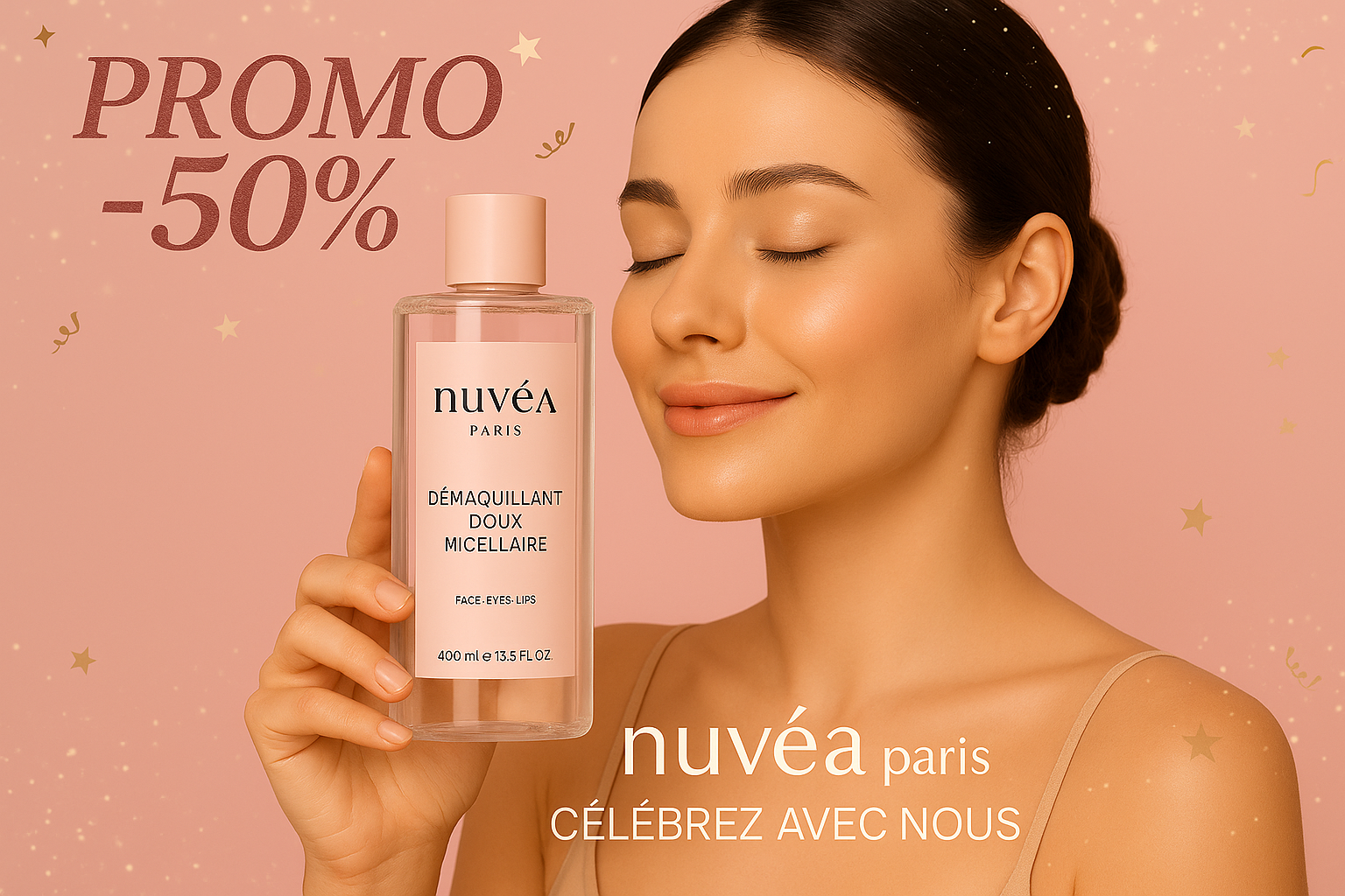 Bannière promotionnelle Démaquillant Doux Micellaire