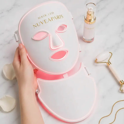 MASQUE LED PHOTOTHERAPIE A LUMIERE VISAGE & COU- ANTI-ÂGE "L'EXPERTISE"